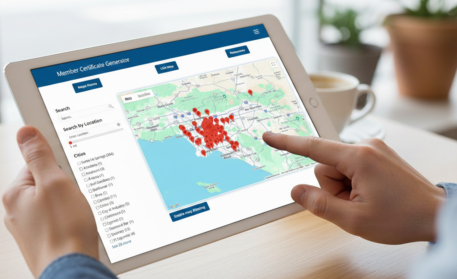 Smart-Member-Map-Filtering