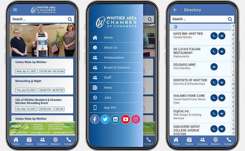 Whittier Chamber App
